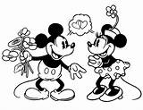 Coloring Pages Disney Valentines Mickey Minnie Mouse Kingdom Magic ディズニー Florida Valentine ミッキー Bestcoloringpagesforkids Classic Kids マウス イラスト Color Old sketch template