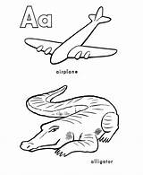 Coloring Airplane Alligator Activity Letter Pages Alphabet Color Abc Sheet Printable Pre Sheets Letters Print Learn Classic Preschool Honkingdonkey Popular sketch template