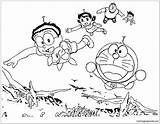 Doraemon Pages Friends Coloring Dinosaurs His Online Color Coloringpagesonly sketch template