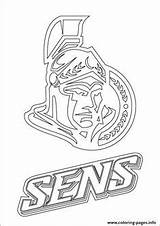 Ottawa Senators Nhl Hockey Ausmalbilder Flames Calgary sketch template