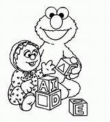 Coloring Elmo Pages Alphabet Popular sketch template