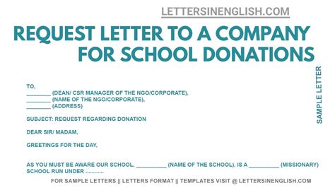 letter   company requesting donations letter  request donation