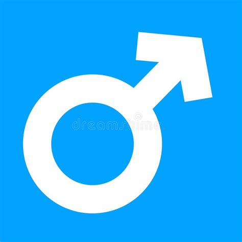 mannelijk symbool in blauwe kleur achtergrond mannelijke sexual