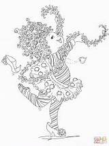 Coloring Fancy Nancy Curtseying Super Online Related Pages sketch template