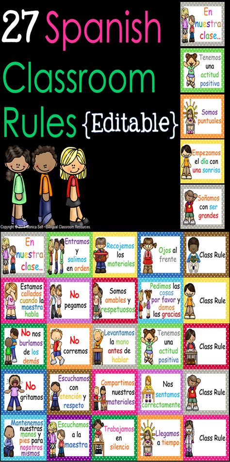 Classroom Rules In Spanish Classroom Rules Classroom Rules Poster
