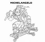 Turtles Mutant Michelangelo Pages Nunchaku Scribblefun sketch template