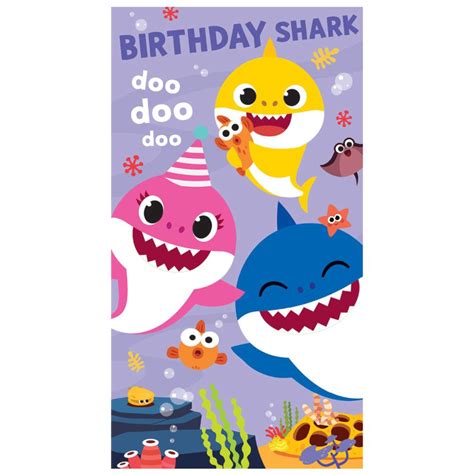 birthday shark baby shark birthday card bs character brands