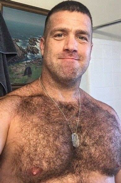 pin by gagabowie on bear portraits men necklace hairy chest