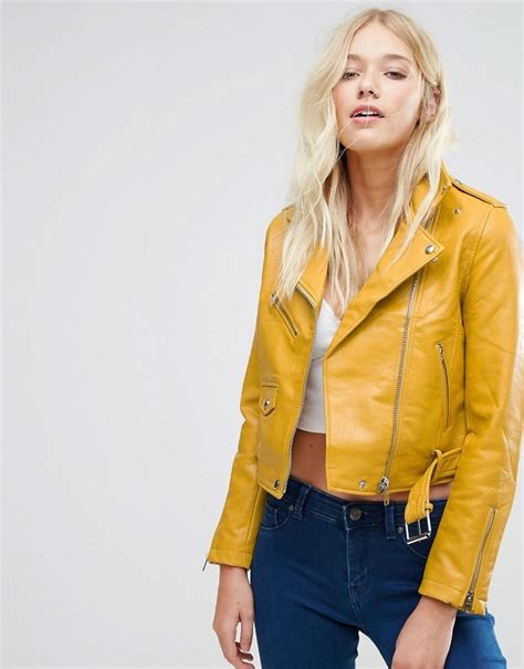 bershka faux leather biker jacket vegan leather jackets popsugar fashion photo