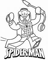 Coloring Spiderman Lego Pages Spider Man Color Minifigure Topcoloringpages Print Amazing sketch template