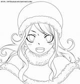 Fairy Tail Jubia Lineart Deviantart Dessin Drawing Coloring Line Pages Want sketch template