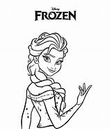 Elsa Pages Coloring Queen Drawing sketch template
