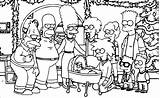 Simpsons Coloring Pages Simpson Homer Wonder sketch template