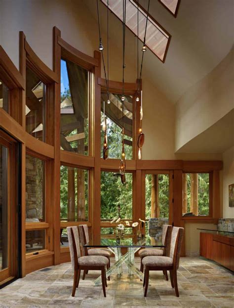 rustic contemporary home nestled  secluded forests  washington