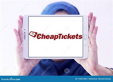cheaptickets travel company logo editorial image image  cars