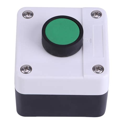 qiilu switch boxpush button switchweatherproof green push button switch  button control box