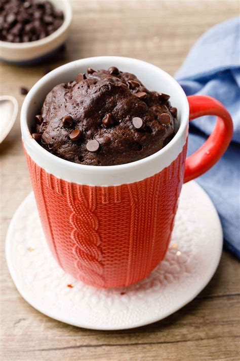 easy  minute double chocolate mug cake ermahgerd