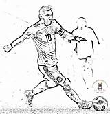 Messi Värityskuva Jalkapallo sketch template