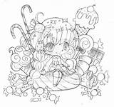 Coloring Chibi Pages Cute Yampuff Anime Girl Food Deviantart Girls Candy Sheets Animal Adult Drawing Sketch Drawings Pencil sketch template