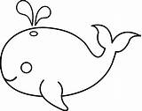 Fish Clipart Outline Drawing Cartoon Clip Cute Baby Library Background Whale sketch template