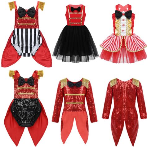 toddler kids baby girls circus ringmaster costume halloween party fancy