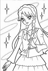 Precure Minami Coloriage sketch template