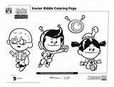 Xavier Riddle Celebrate Pbskids Abcmouse sketch template