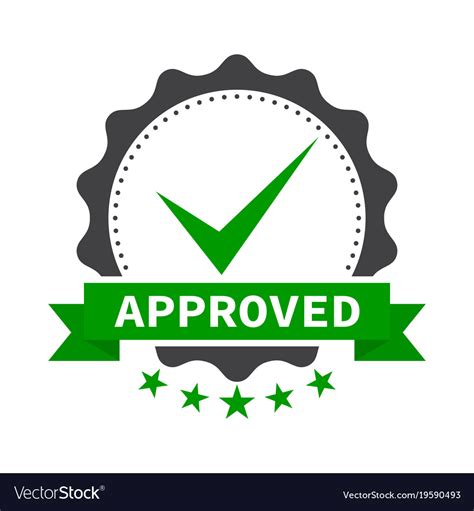 approved stamp label sticker  stick flat icon vector image