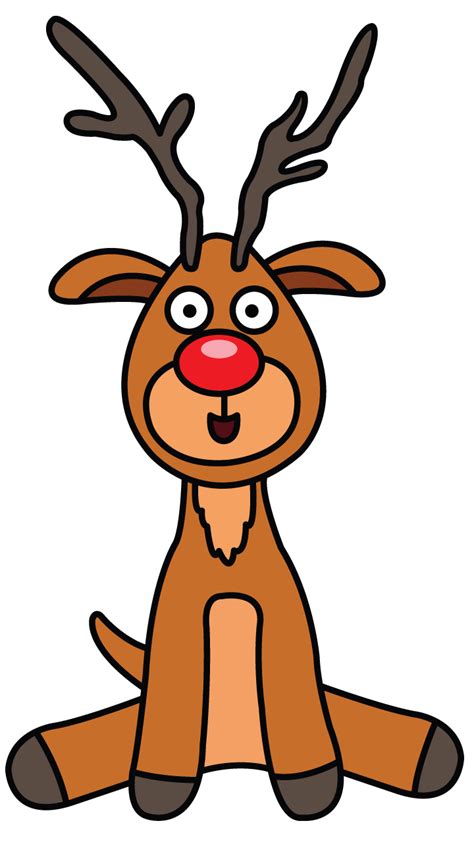 Rudolph Cartoon Drawing Free Download On Clipartmag