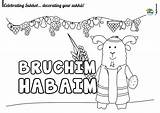 Sukkot Coloring Pages Jewish Kids sketch template