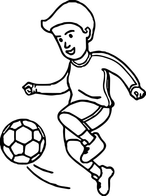 nice soccer cartoon playing football coloring page soccer boys