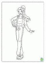 Coloring Totally Spies Dinokids Pages sketch template