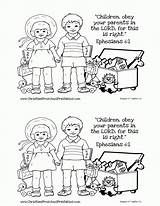 Coloring Obey Parents Children God Bible Pages Gives Clipart Food Church Preschool Obedience Verse Kids Activity Printable Color School Wonderfully sketch template