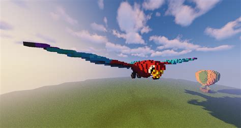 parrot minecraft schematic