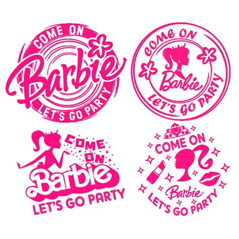 barbie lets  party svg   files
