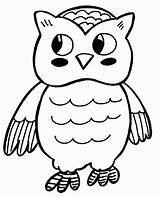 Coloring Pages Owls Owl Color Kids sketch template