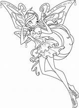 Winx Coloring Pages Harmonix Print sketch template