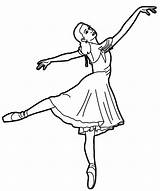 Bailarina Desenho sketch template