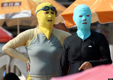 Face Kini Face Mask Bathing Suit Is Popular On Chinese Beach Photo