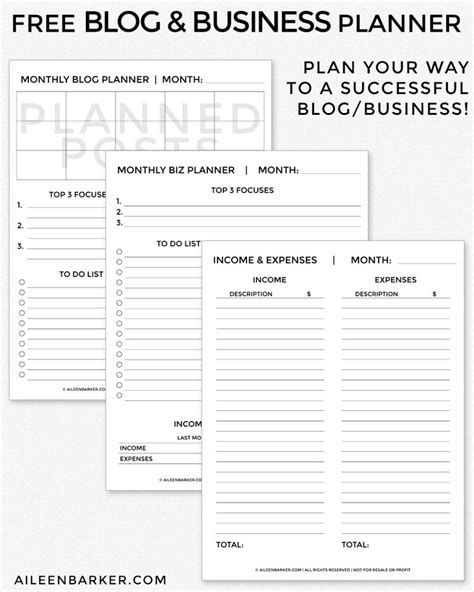 blog  business planner printable business planner printable