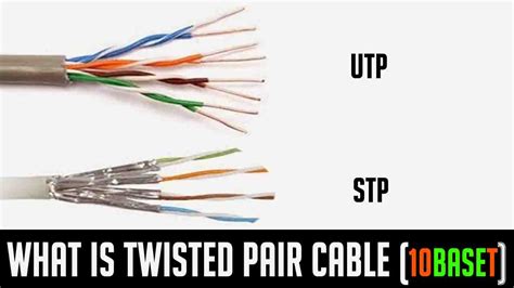 twisted pair cable baset  types  advantages