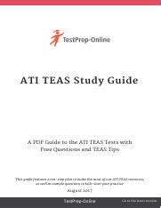 teas  study guidepdf ati teas study guide   guide  theati