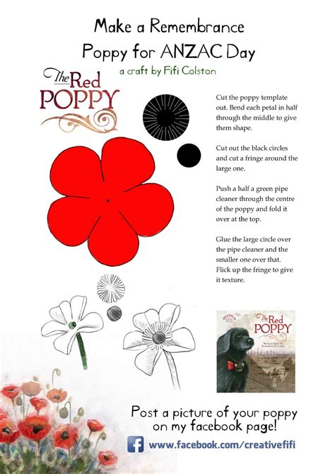 fifi colston creative remembrance poppy template