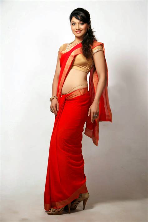 Aackruti Nagpal New South Hot Actress And Model Sexy Saree Stills