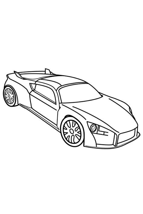car coloring pages  kids drawings  car easy car coloring