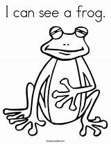 Coloring Frog Built California Usa sketch template