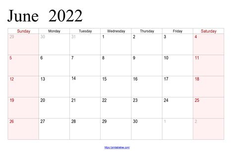 june   printable calendars  planners  templates calendar