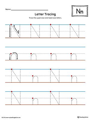 letter  tracing printable worksheet color myteachingstationcom