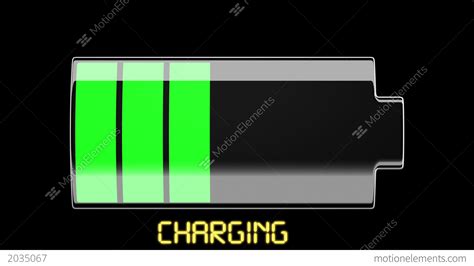 battery charging  discharging  scale divisi stock animation