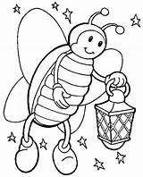 Firefly Coloring Pages Kids Species Beautiful Bugs Choose Board sketch template